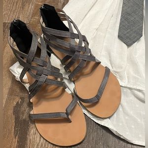 Grey sandals